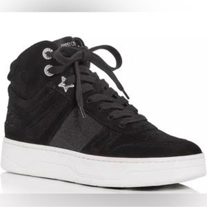 Jimmy Choo | Hawaii Black Suede Hi Top/F | Size 40.5